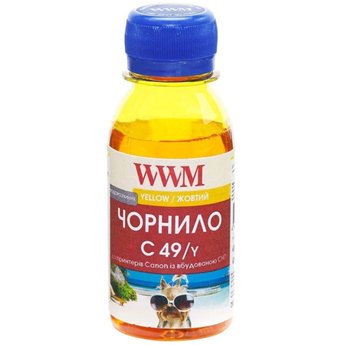Чернила WWM Canon GI-490 Yellow Pigment 100г (C49/Y-2)