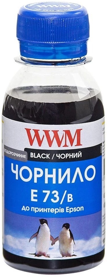 Чернила WWM Epson Stylus CX3700/TX119/TX419 Black Water-soluble 100г (E73/B-2) фото1