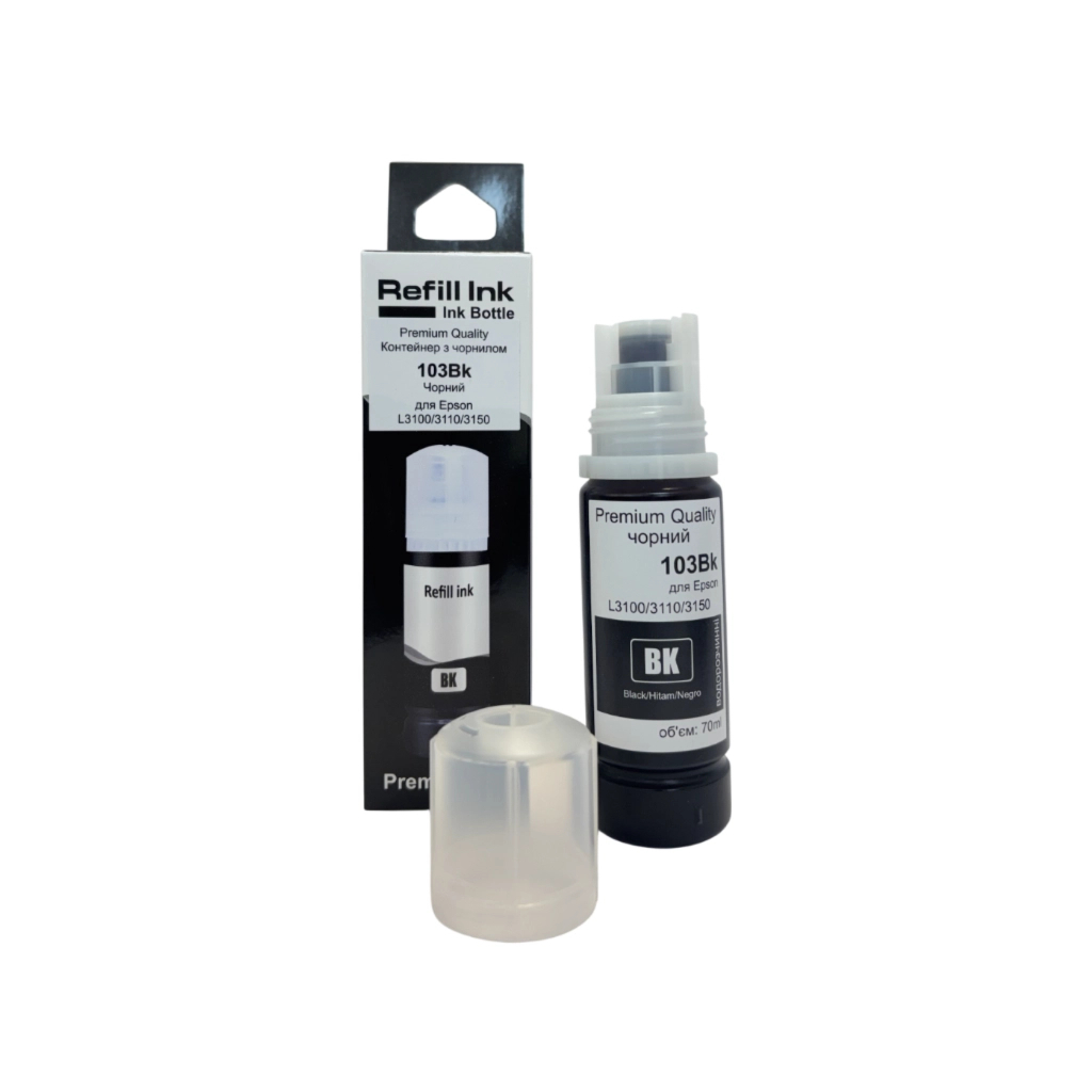 Чорнило Premium Quality Epson 103Bk 70мл Black (70264882) фото1