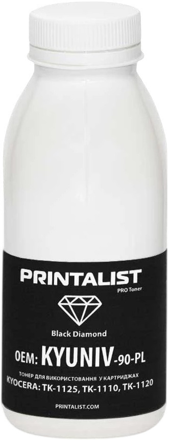 Тонер Printalist Kyocera TK-1110, TK-1120, 90г Black (KYUNIV-90-PL) фото1