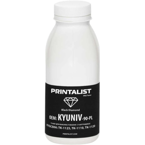 Тонер Printalist Kyocera TK-1110, TK-1120, 90г Black (KYUNIV-90-PL)