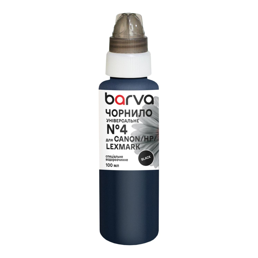 Чорнило Barva Canon/HP/Lexmark 4 100 мл, unsversal, black (CU4-471e) фото1