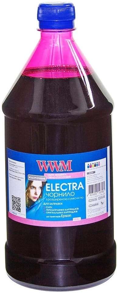 Чорнило WWM EPSON Universal Electra Light Magenta Pigment 1000г (EU/LM-4) фото1
