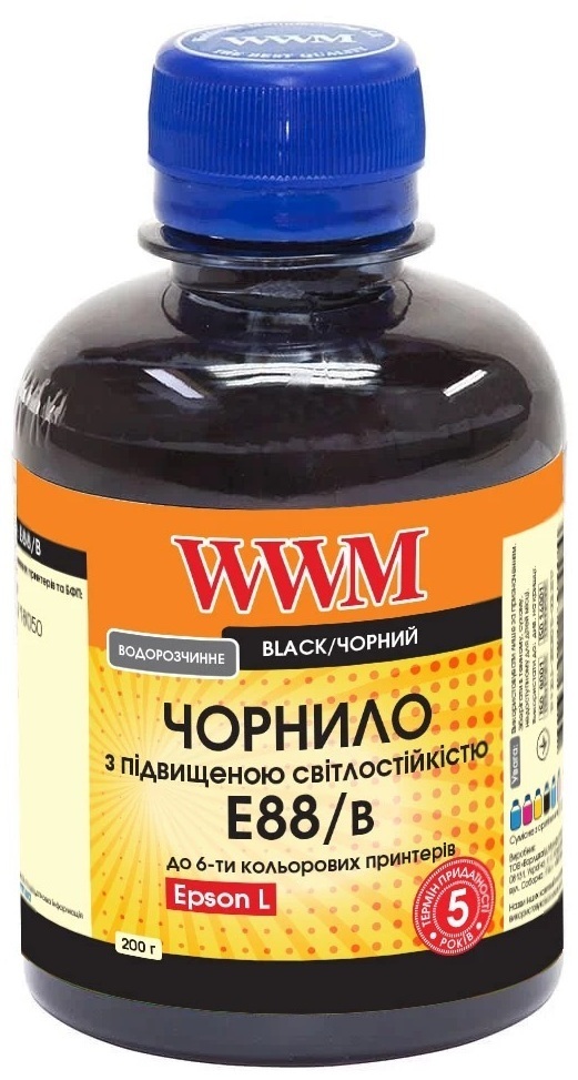 Чорнило WWM Epson L8050/L18050 200г Black (E88/B) фото1