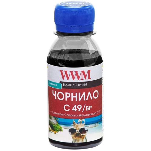 Чернила WWM Canon GI-490 100г Black pigm. (C49/BP-2)
