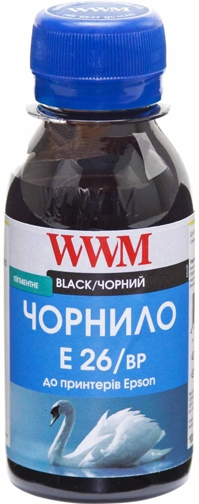 Чернила WWM Epson XP-600/XP-605/XP-700 Black Pigment 100г (E26/BP-2) фото1