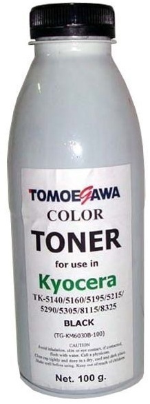 Тонер Tomoegawa Kyocera TK-5140/5195/5215/5305/8115 Black 100г (TG-KM6030B-100) фото1