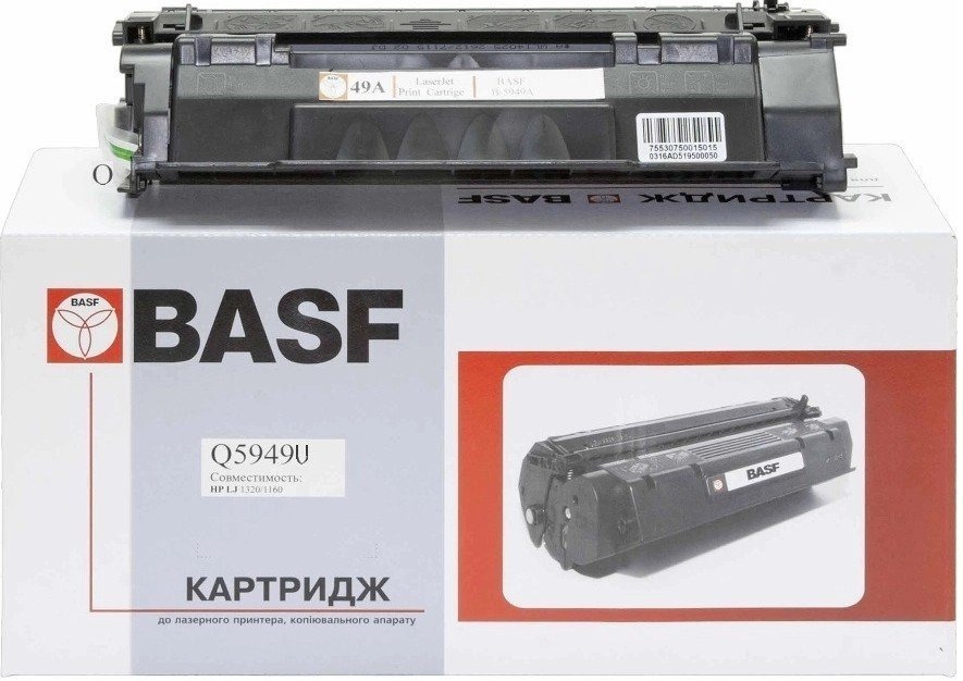 Тонер-картридж BASF HP LJ 1160/P2014, Q5949A/Q7553A, Black (BASF-KT-Q5949AU) фото1
