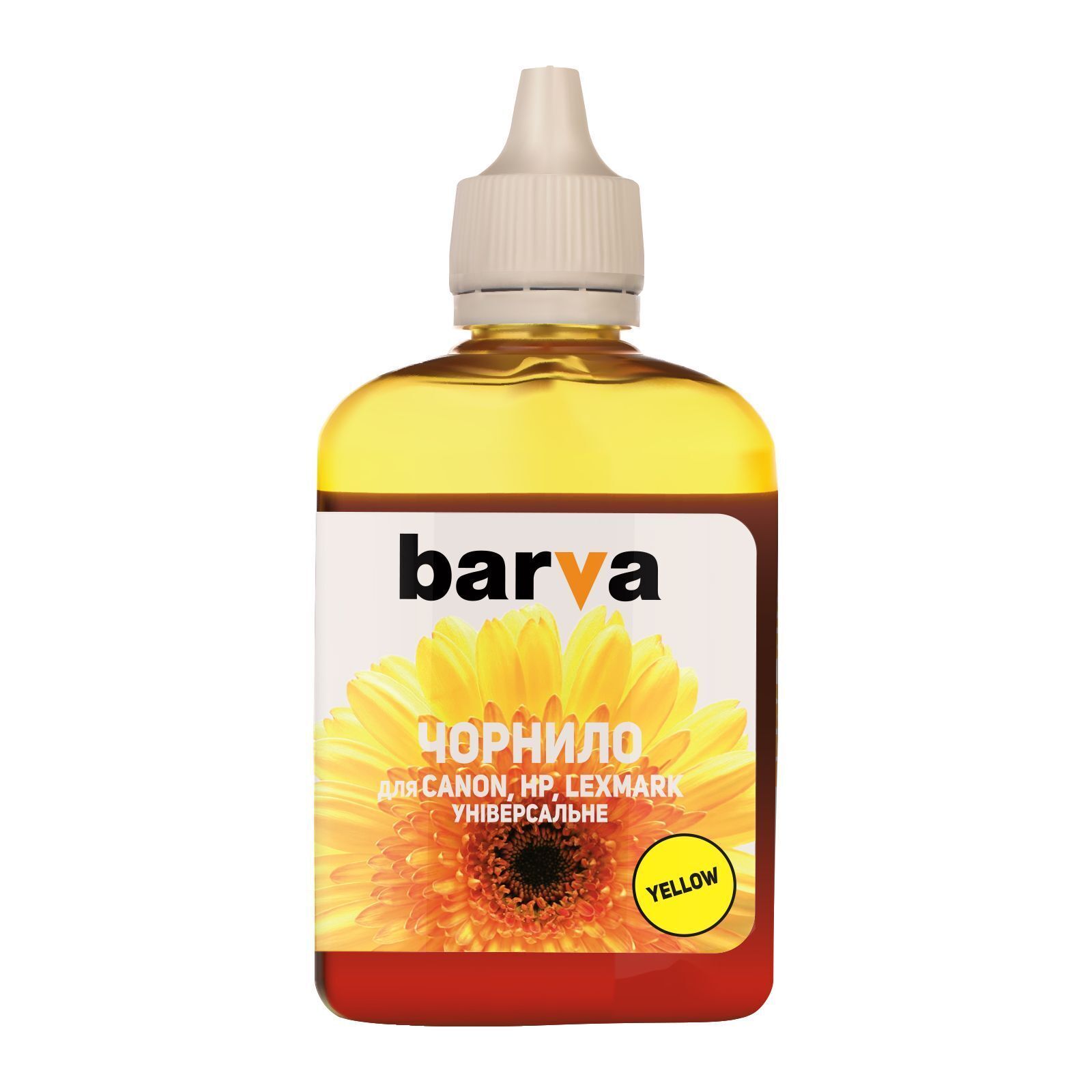 Чорнило Barva CANON/HP/Lexmark Universal №4 YELLOW 90г (CU4-474) фото1