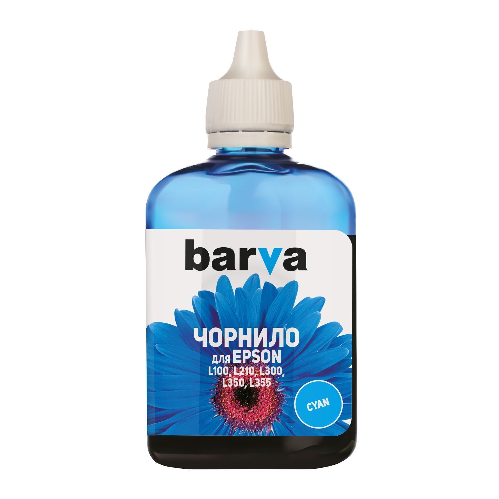 Чорнило Barva Epson 664 90г (T6642) CYAN (L100-400) фото1