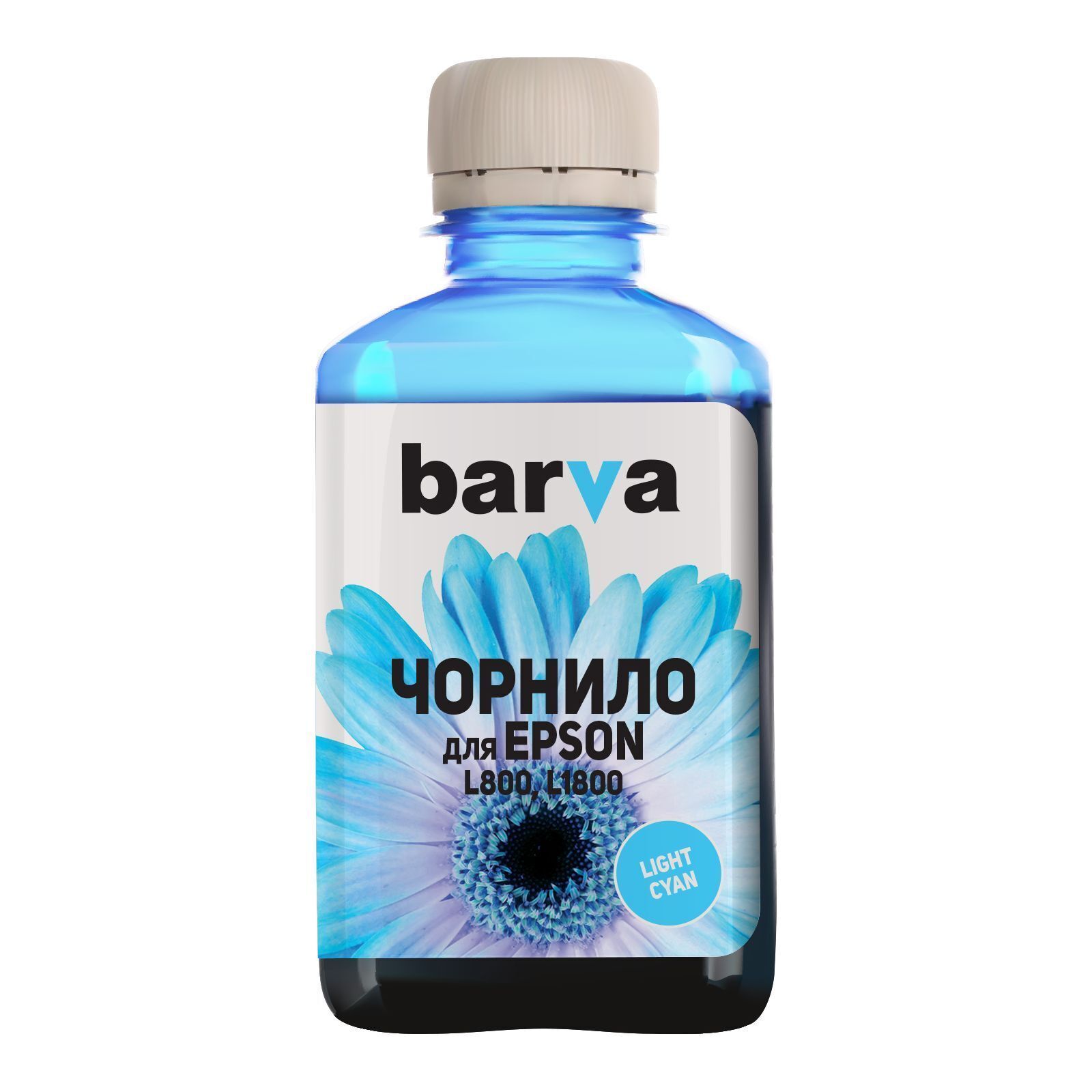 Чорнило Barva Epson 673 180г LIGHT CYAN (L800-417) фото1