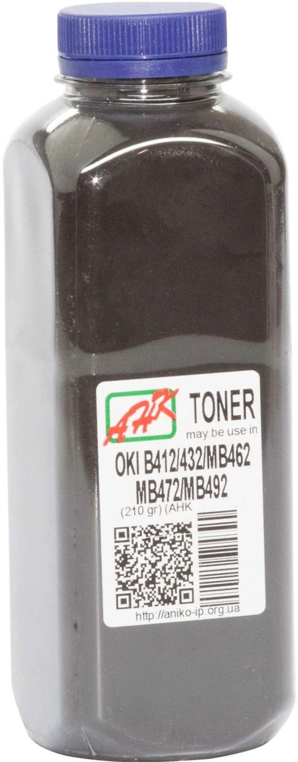 Тонер AHK OKI B412/432/MB462, 210г Black (3202468)