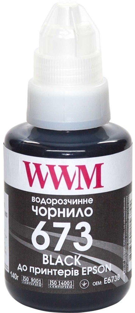 Чорнило WWM Epson L800 140г Black (E673B) фото1