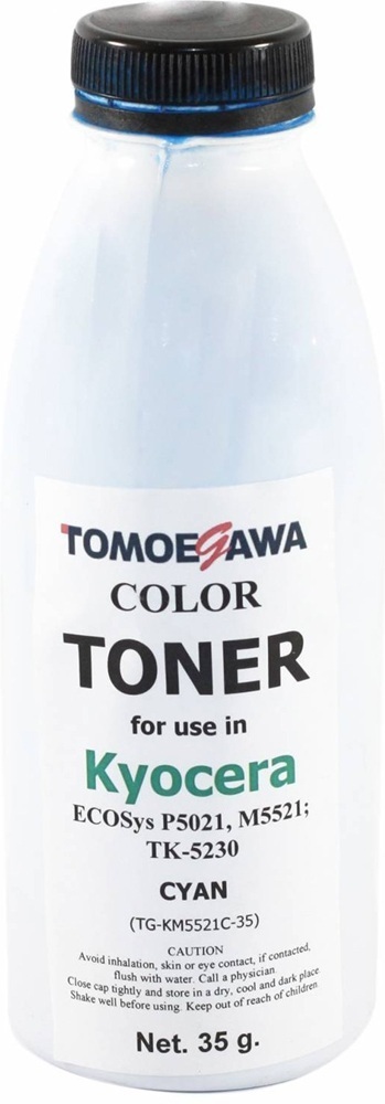 Тонер Tomoegawa Kyocera TK-5230 (35г) Cyan (TG-KM5521C-35) фото1