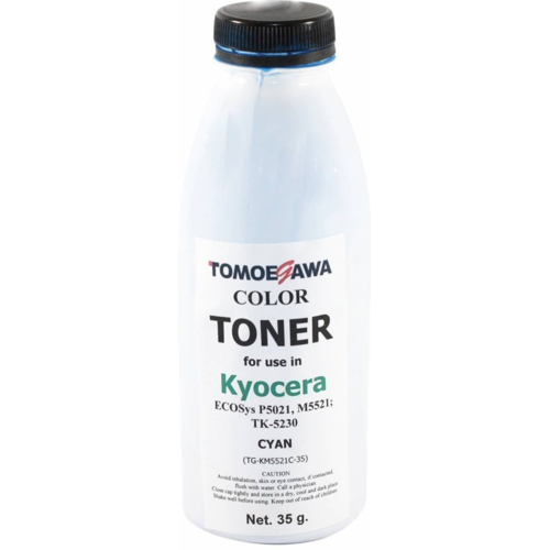 Тонер Tomoegawa Kyocera TK-5230 (35г) Cyan (TG-KM5521C-35)