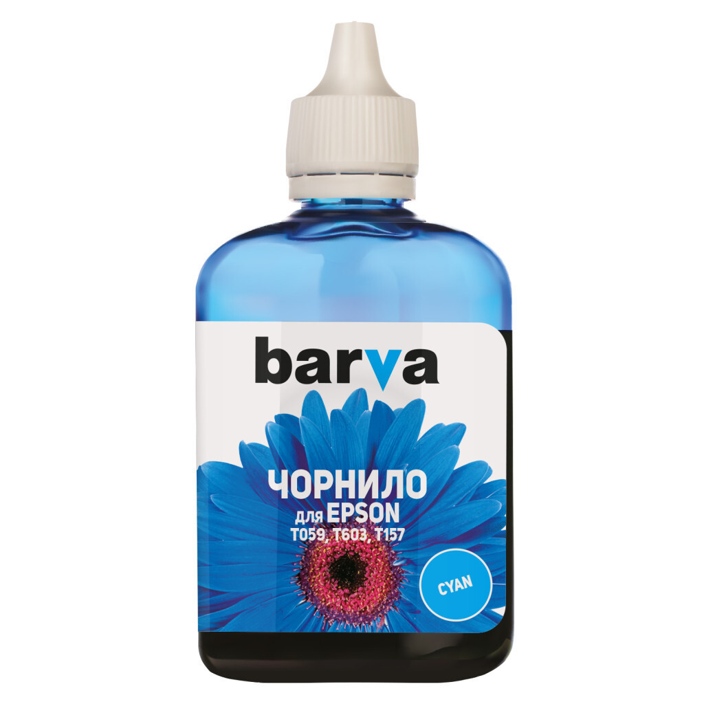 Чорнило Barva Epson E059 100 мл, Cyan (E059-450) фото1