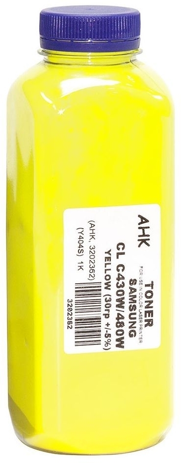 Тонер AHK Samsung SL-C430W/480W, 30г Yellow (3202362) фото1