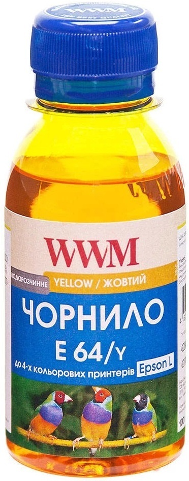 Чернила WWM EPSON L110/L210/L355 Yellow Pigment 100г (E64/Y-2) фото1
