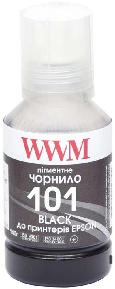 Чернила WWM EPSON L4150/4160 Black Pigment 140г (E101BP) фото1