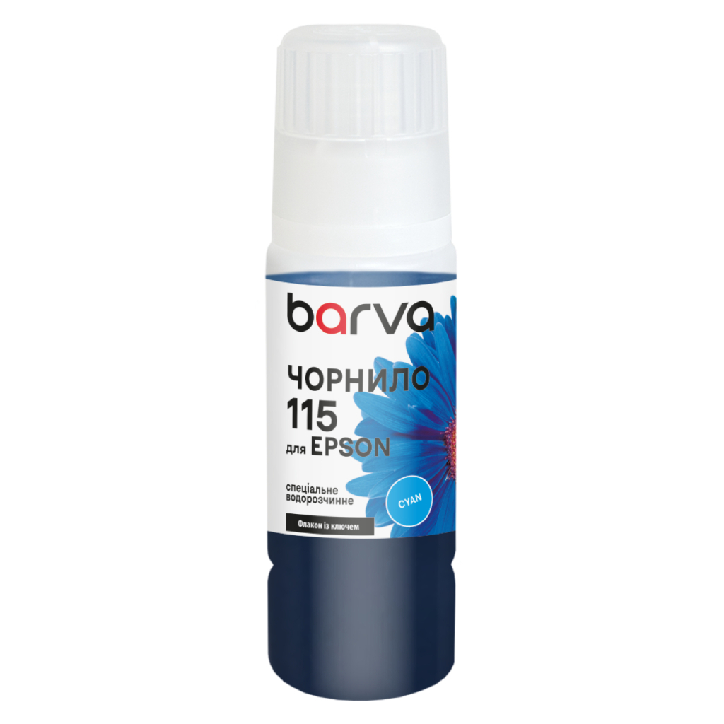 Чорнило Barva Epson 115 70 мл, secial OneKey,cyan (E115-867e) фото1