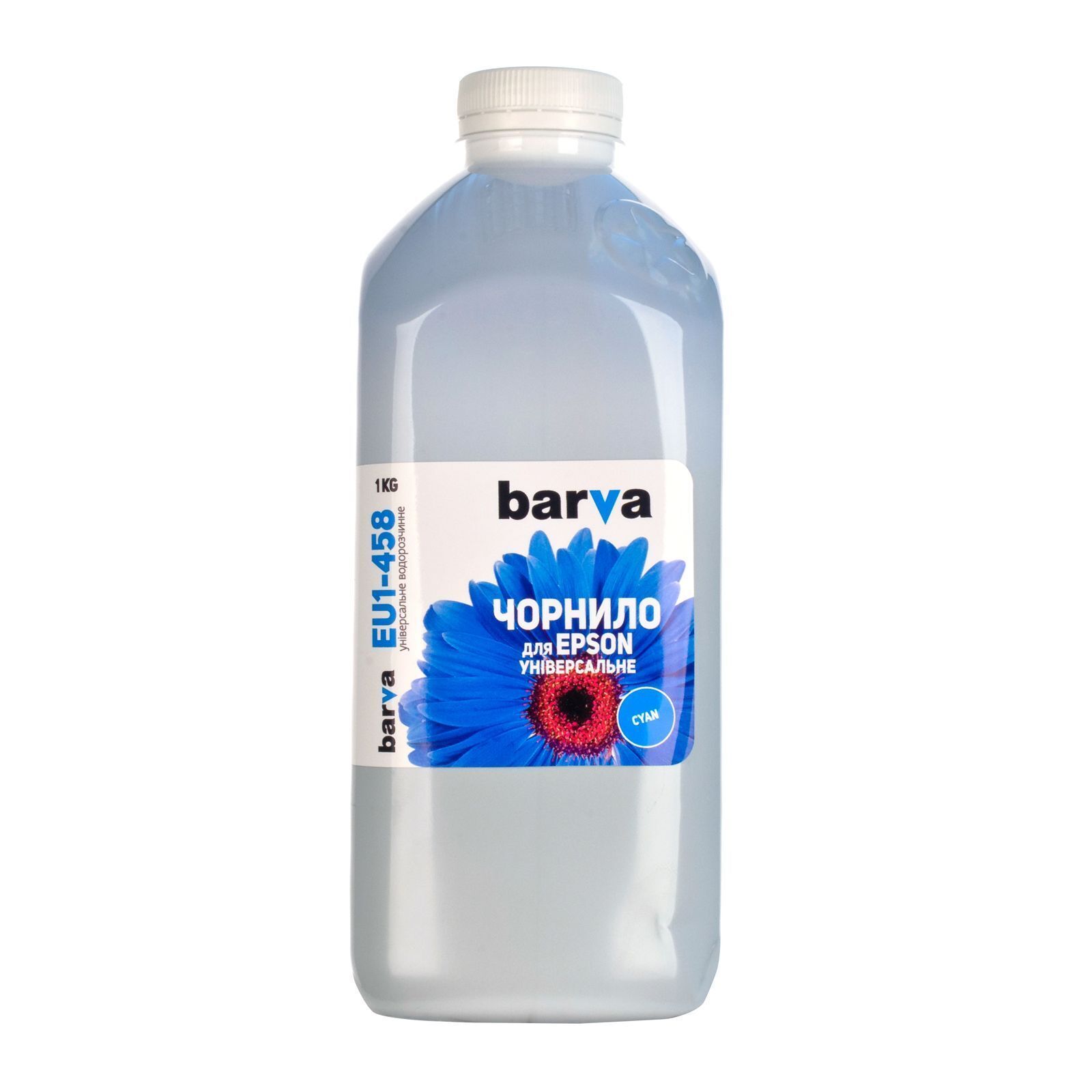 Чорнило Barva Epson universal 1, water-soluble, 1 кг CYAN (EU1-458) фото1