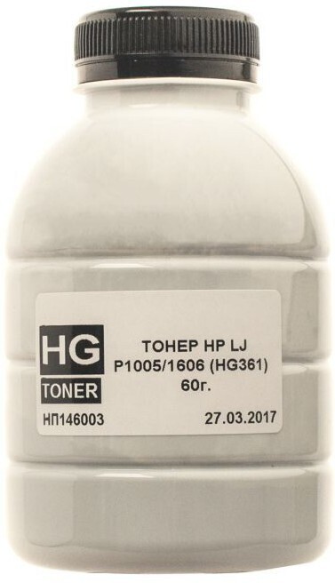 Тонер HG HP LJ P1005/1606, 60 г (HG361-060) фото1