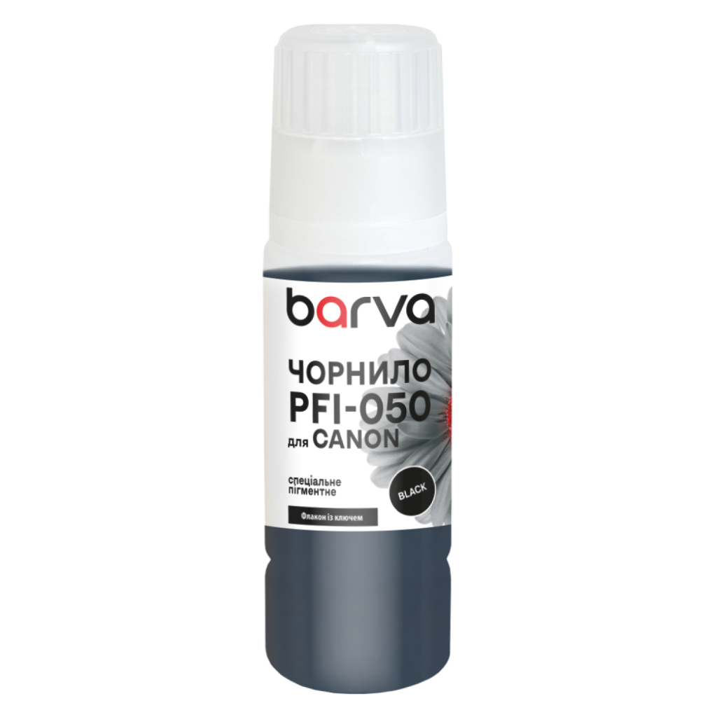 Чорнило Barva Canon PFI-050 Special, 70мл, Black pigmented (C050-963e) фото1