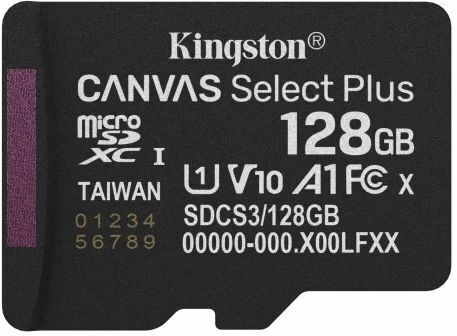 Карт. пам. Kingston microSDXC 128GB Canvas Select Plus Gen3+ фото1