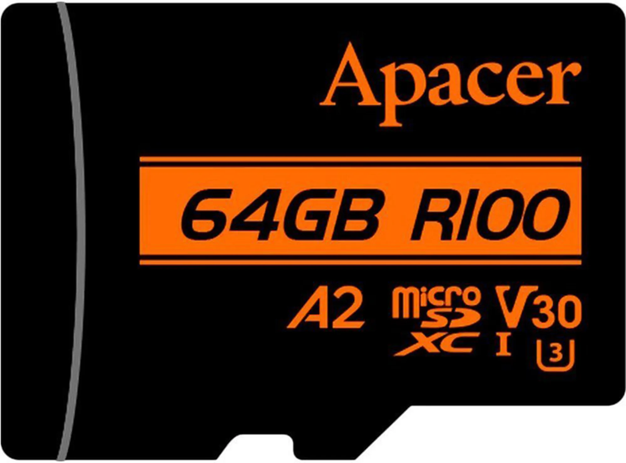 Карт. пам. Apacer microSDXC UHS-I U3 64GB V30 A2 +SD фото1