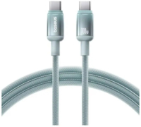 Кабель Baseus Type-C/Type-C 100W 1m(E0420700)блакитно-зелен