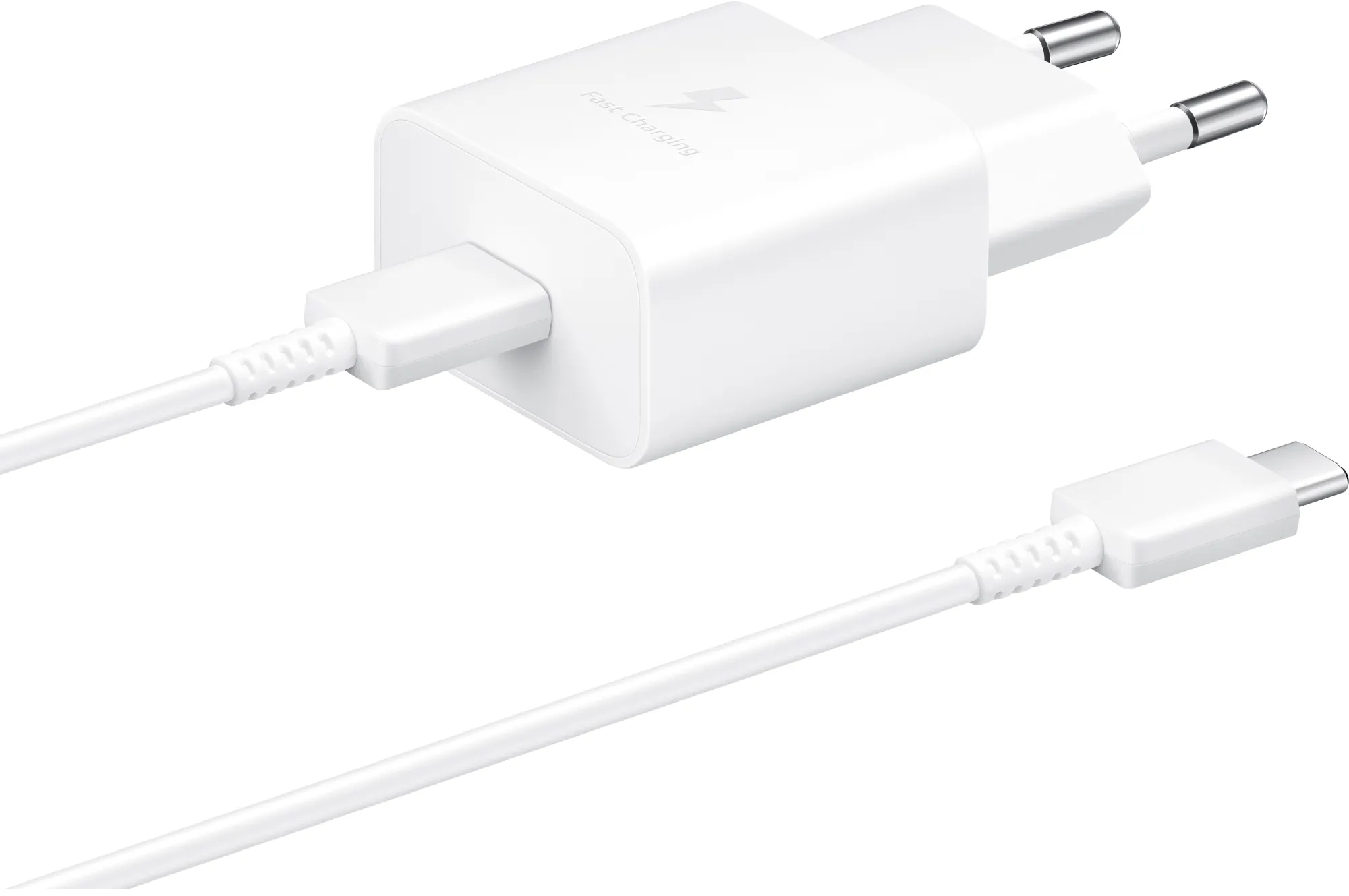 Зарядний_пристрій Samsung 15W PD + C-C White EP-T1510XWEGEU фото1