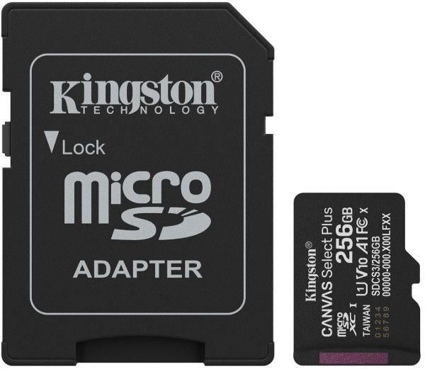 Карт. пам. Kingston microSDXC 256GB Canvas Select Plus Gen3+ фото1