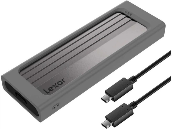 Корпус для SSD M.2 NVMe Lexar E300 USB 3.2 Type-C (LPAE300-RNBNG)