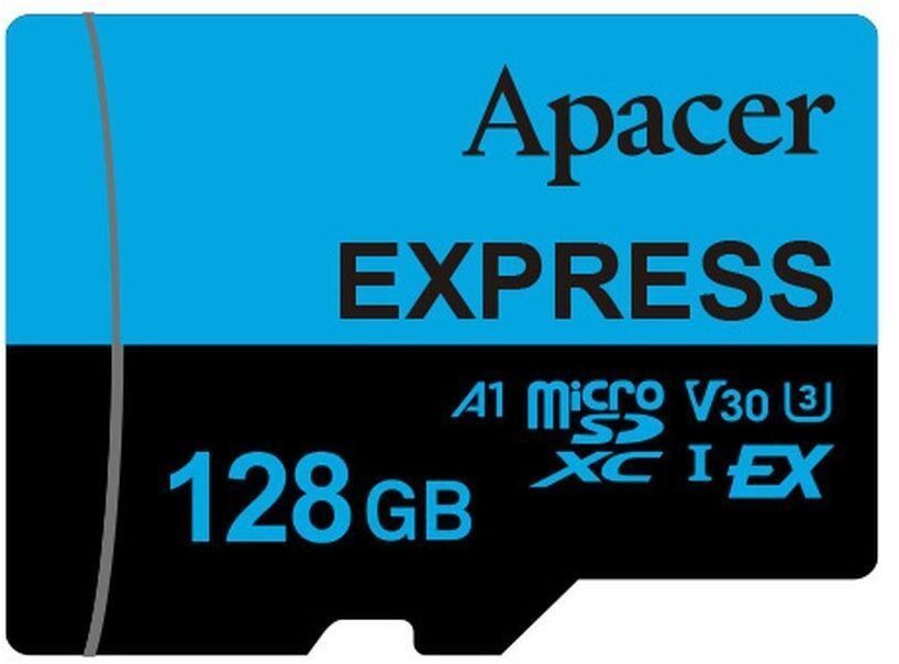 Карта памяти Apacer 128GB microSDXC class 10 UHS-I U3 V30 A1 Express (AP128GMCEXG3X17-RA) фото1