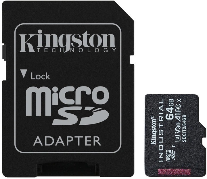 Карта памяти Kingston 64GB microSDXC class 10 UHS-I V30 A1 (SDCIT2/64GB) фото1