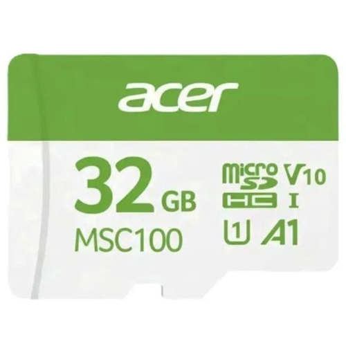 Карта памяти Acer 32GB microSD MSC100 /U1/ V10/A1 Read 100MB/s / Write 10MB/s (BL.9BWWA.335)
