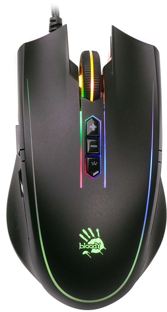 Ігрова мишка A4Tech Bloody Q81 Neon XGlide Curve Black (4711421948555) фото1