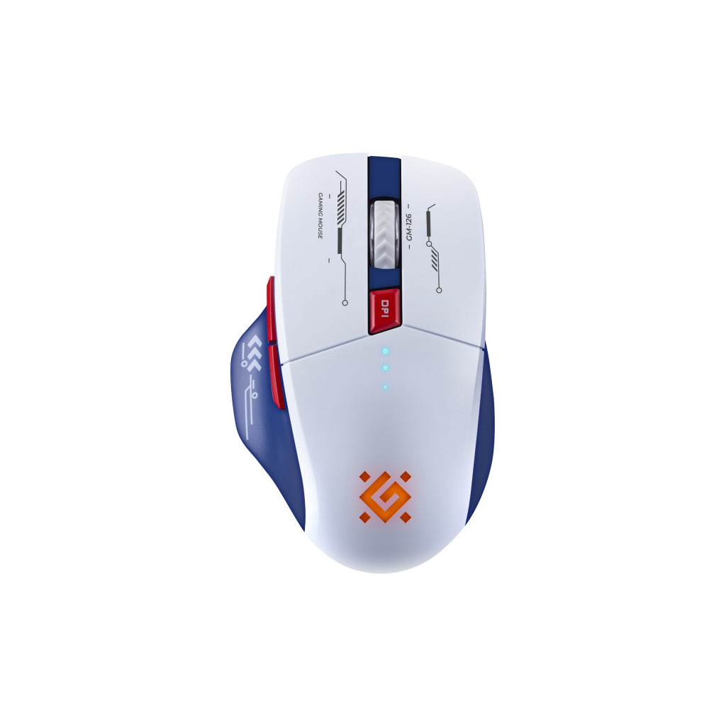 Ігрова миша Defender Tisa GM-126 LED Wireless/Bluetooth White/Blue (52126) фото1