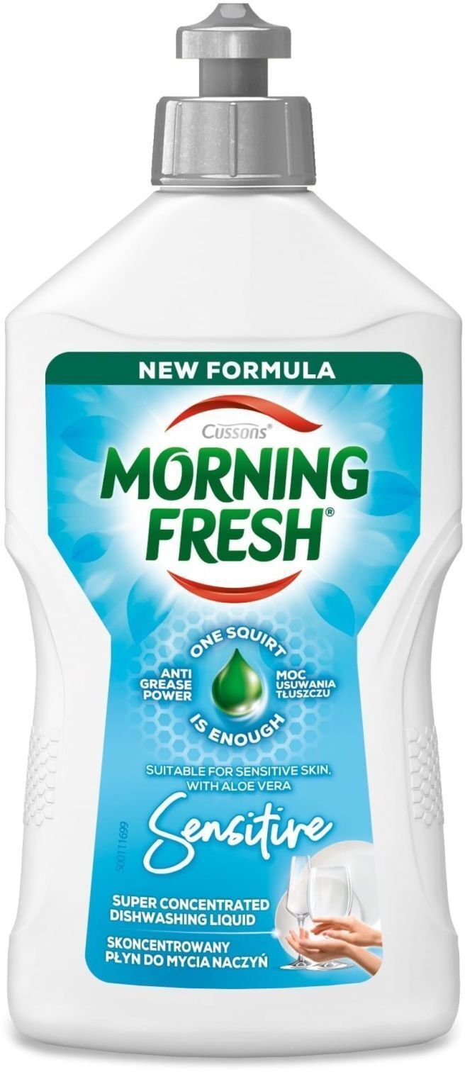 Средство для ручной мойки посуды Morning Fresh Sensitive 400 мл (5000101509650/8998103018812) фото1