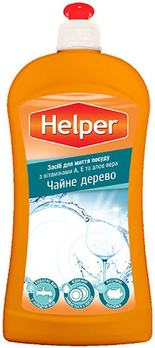 Средство для ручной мойки посуды Helper Чайное дерево 495 мл (4823019010275) фото1