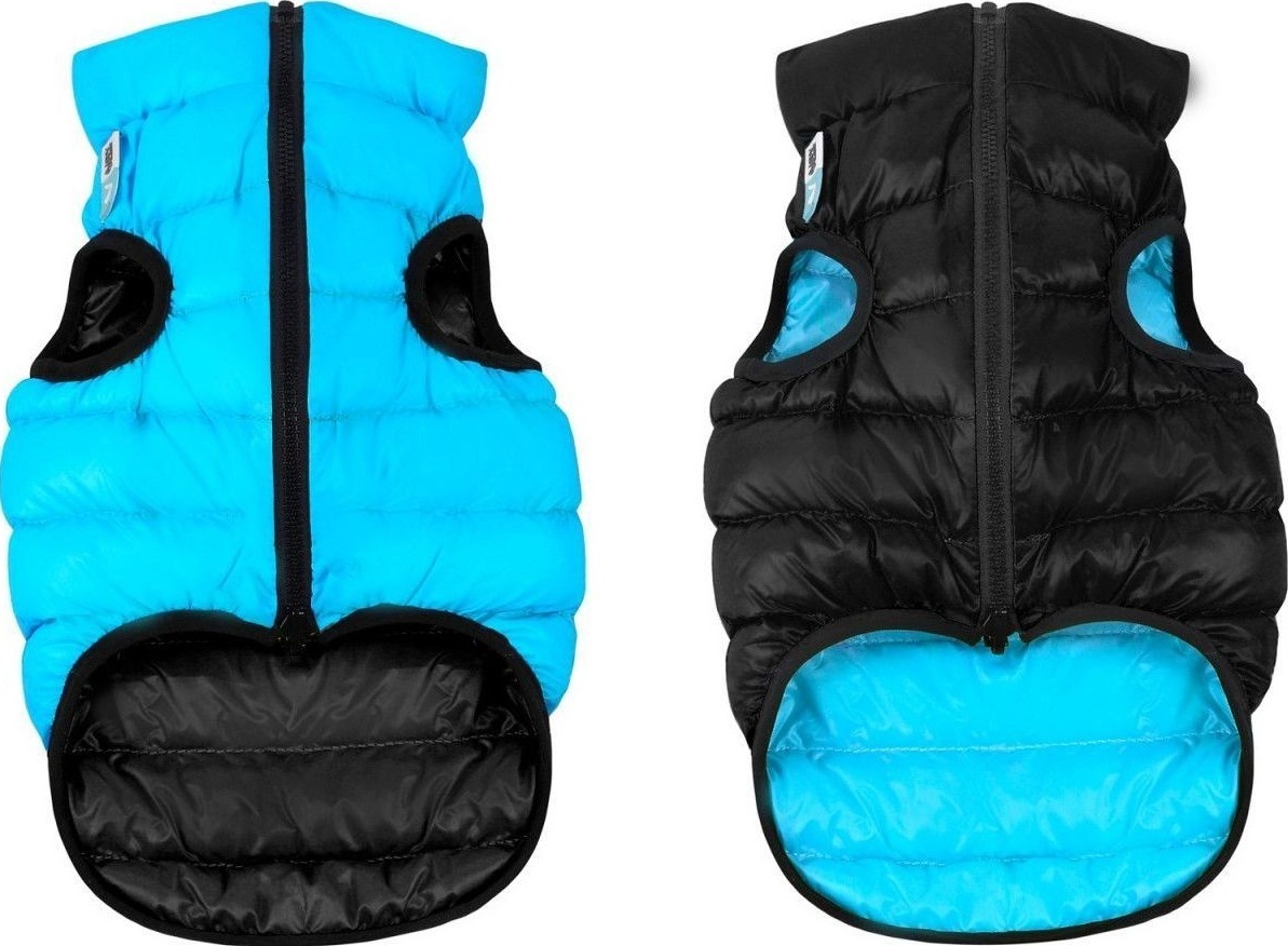 Курточка для тварин Airy Vest двостороння M 47 чорно-блакитна (1893) фото1