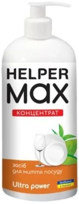 Средство для мытья посуды Helper Max Ultra Рower Концентрат 1 л (4820183972095) фото1