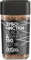 Зубочистки Добра Господарочка Black&White Бамбуковые карбонизированные 150 шт (4820086523608)