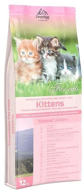 Сухой корм для кошек Carpathian Pet Food Kittens 12 кг (4820111140763) фото1