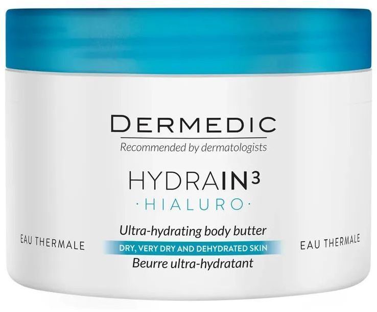Крем для тела Dermedic Hydrain3 Hialuro Ultra-Hydrating Body Butter 225 мл (5901643176105)