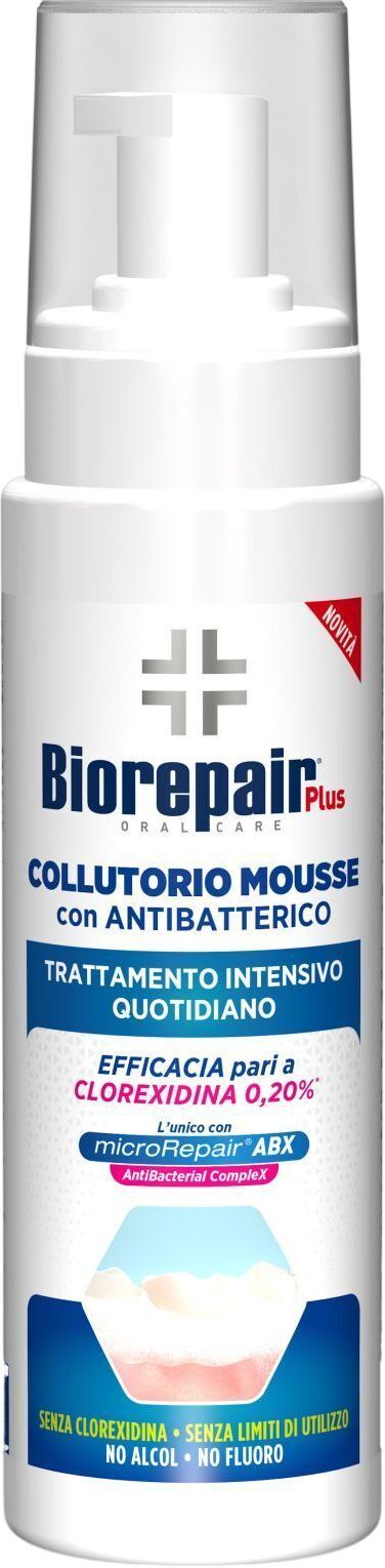 Мус для ротової порожнини Biorepair Plus Антибактеріальний 200 мл (8017331093450) фото1