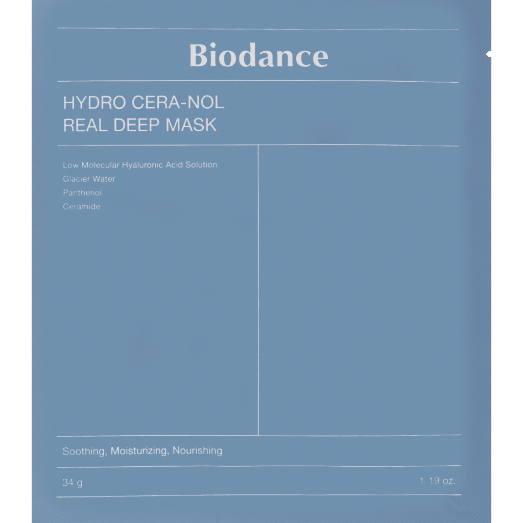 Маска для лица Biodance Hydro Cera-Nol Real Deep Sheet Mask 34 г (8809937360629) фото1
