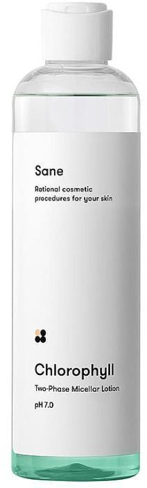 Міцелярна вода Sane Chlorophyll Two-Phase Micellar Lotion Двофазна 250 мл (4820266830342) фото1
