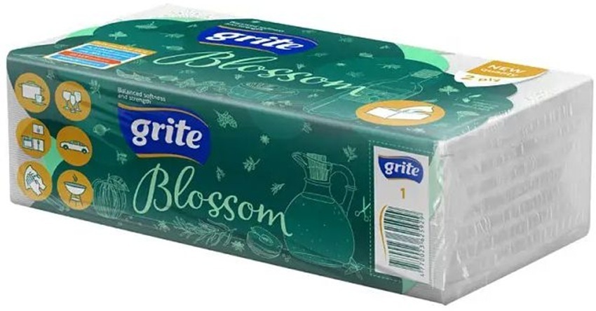 Бумажные полотенца Grite Blossom 2 слоя 120 листов (4770023625929/4770023346299) фото1