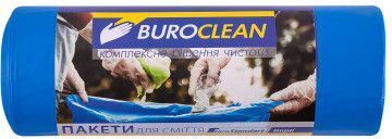 Пакеты для мусора Buroclean EuroStandart крепкие синие 240 л 10 шт (4823078977977) фото1